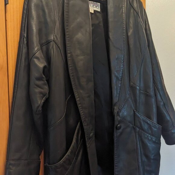 Vintage Pelle Black Leather M/W Jacket - Picture 6 of 8